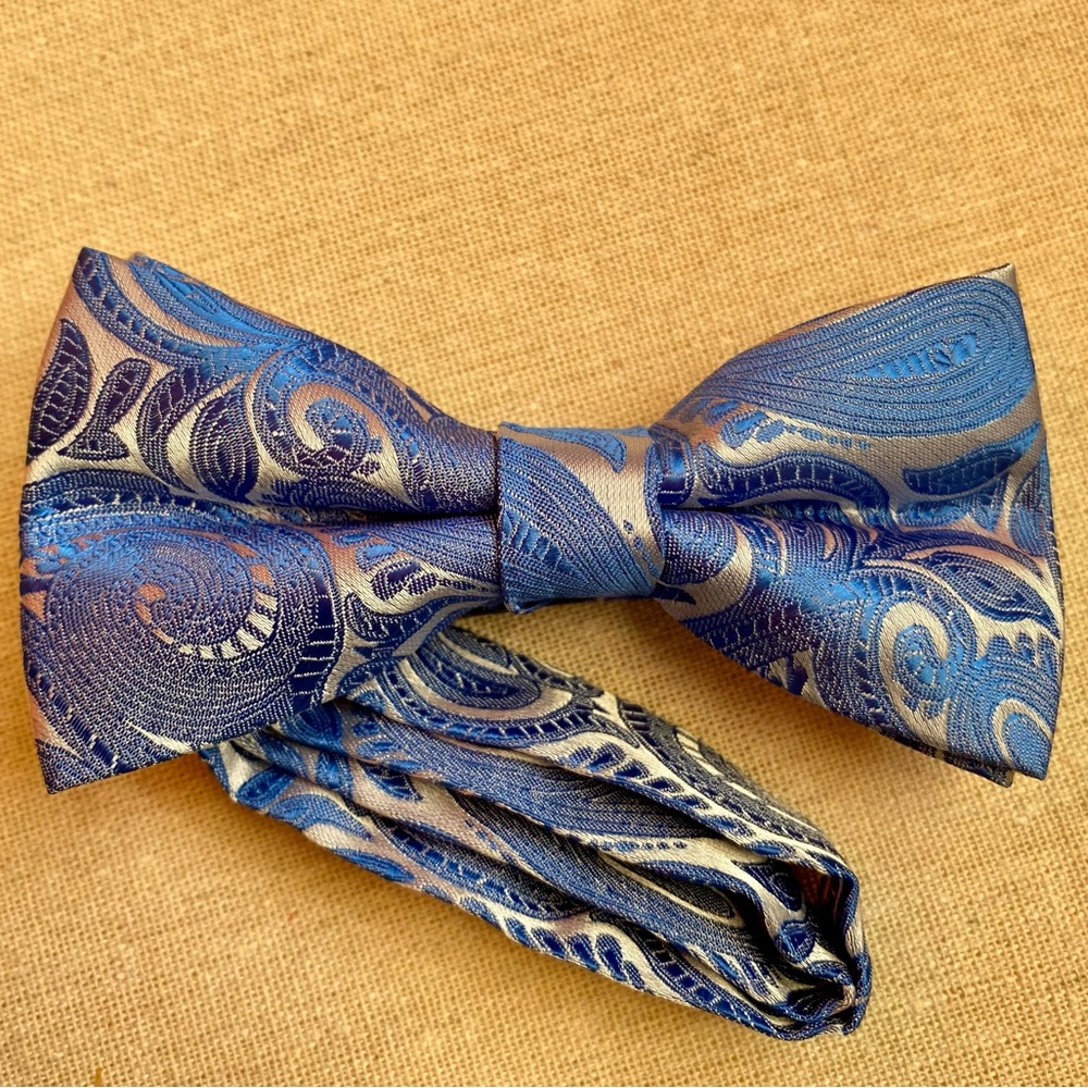 15% Silk Bow Tie - Clip on - Stars brand